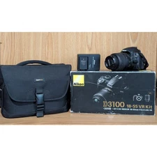 Nikon Camera D3100 18 - 55 VR Kit w/Original Box & Padded Case
