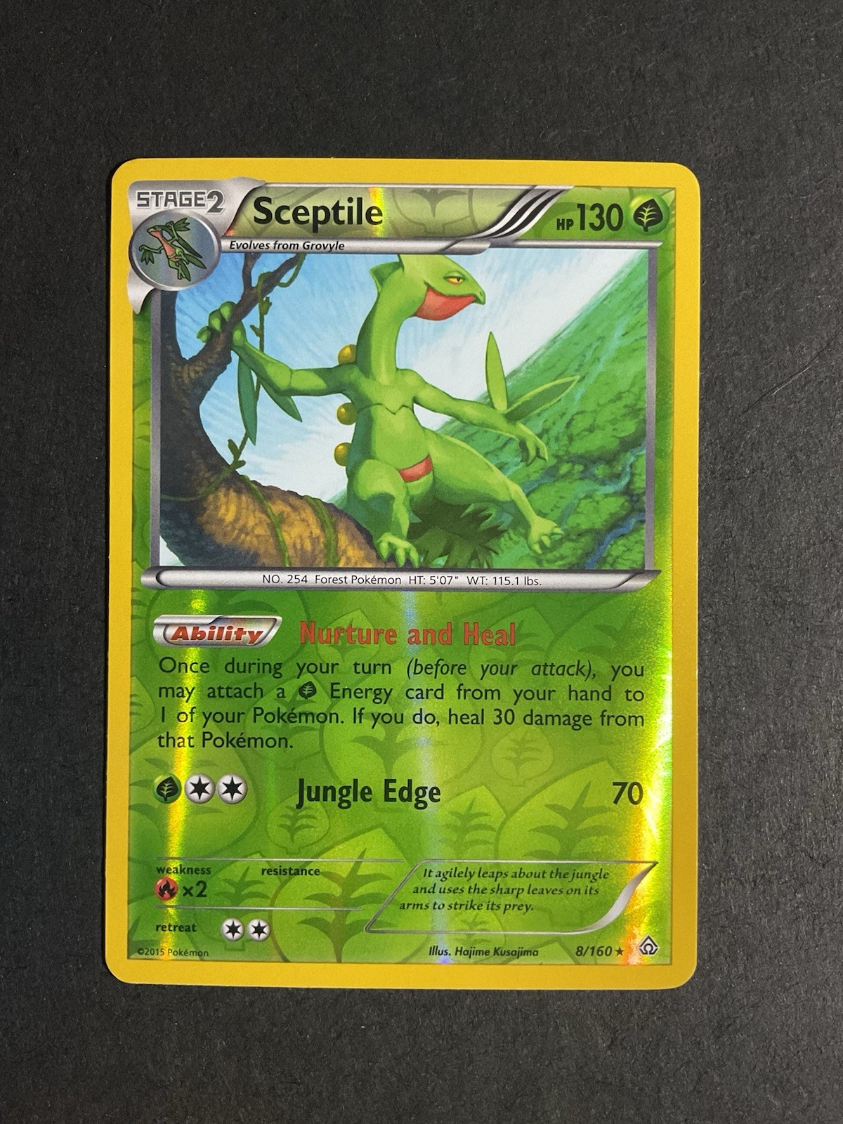 SCEPTILE 8/160 R PRIMAL CLASH REVERSE HOLO