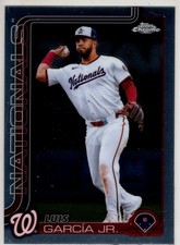 2025 Topps Chrome Baseball Luis Garcia Jr. No. 269 Washington Nationals