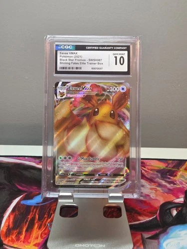 POKEMON EEVEE VMAX SHINING FATE ETB PROMO SWSH087 CGC 10