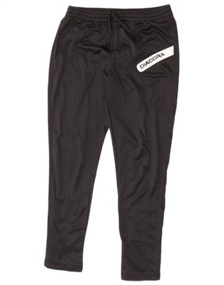 Diadora Mens Graphic Tracksuit Trousers Small  Black Polyester BZ10