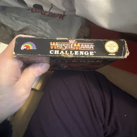 WWF WrestleMania Challenge (Nintendo NES) with manual and box