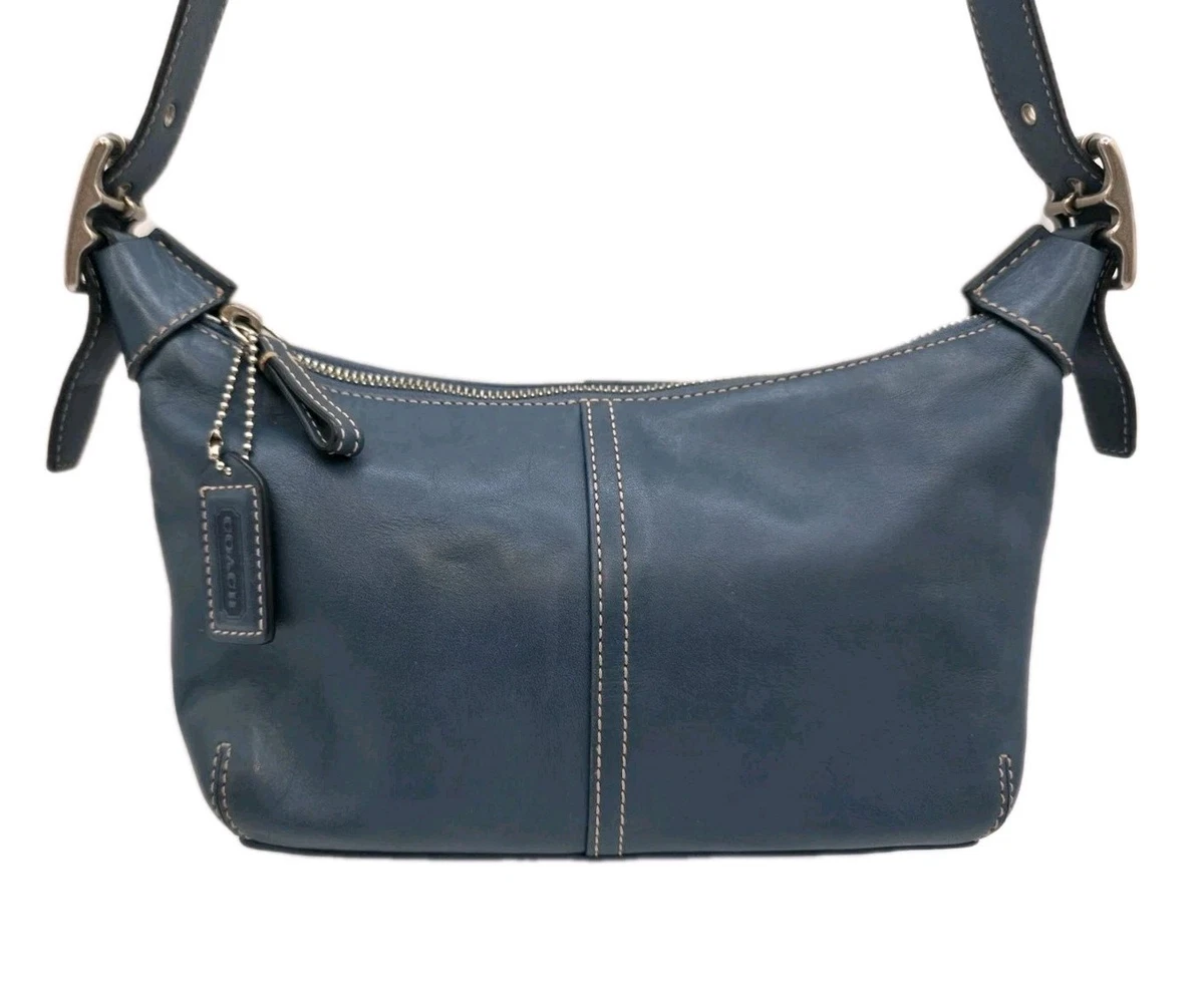 ショルダーバッグ COACH Legacy Shoulder Bag Blue Leather Coach Legacy Shoulder Bag Blue Bags & Handbags for Women for sale