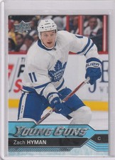 2016-17 Upper Deck Young Guns Zach Hyman RC #222 Edmonton Oilers