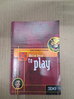 1999 3DO Product Catalog  We re Here to Play  Promo Booklet Rare Vintage