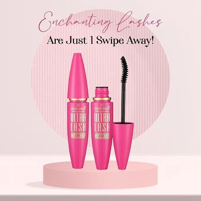 COLORESSENCE Ultra Lash Pro Mascara for Volumized and Curled Lashes | Intense Bl - Image 2 of 4