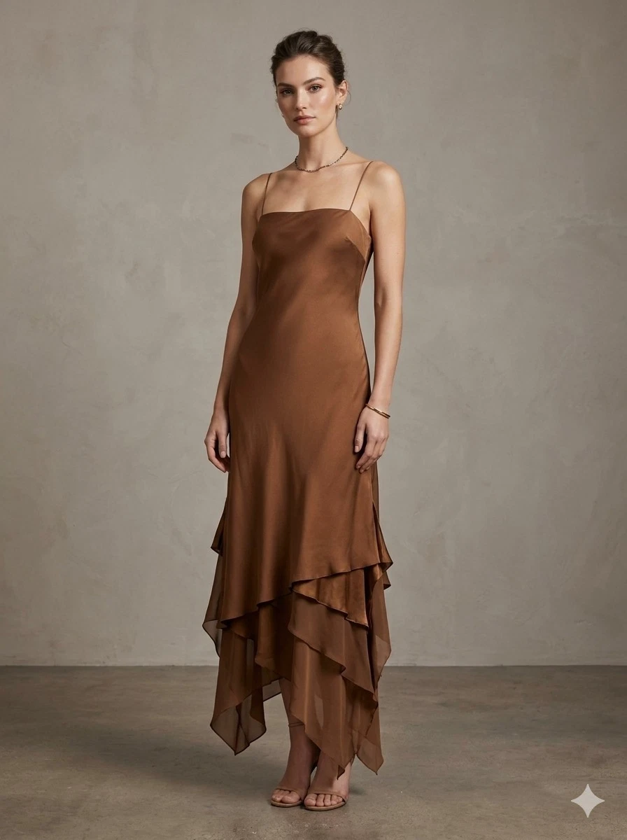 chinese dress ladies Anthericum in Blush ~ Layered chiffon wedding dress – Larimeloom main image 1