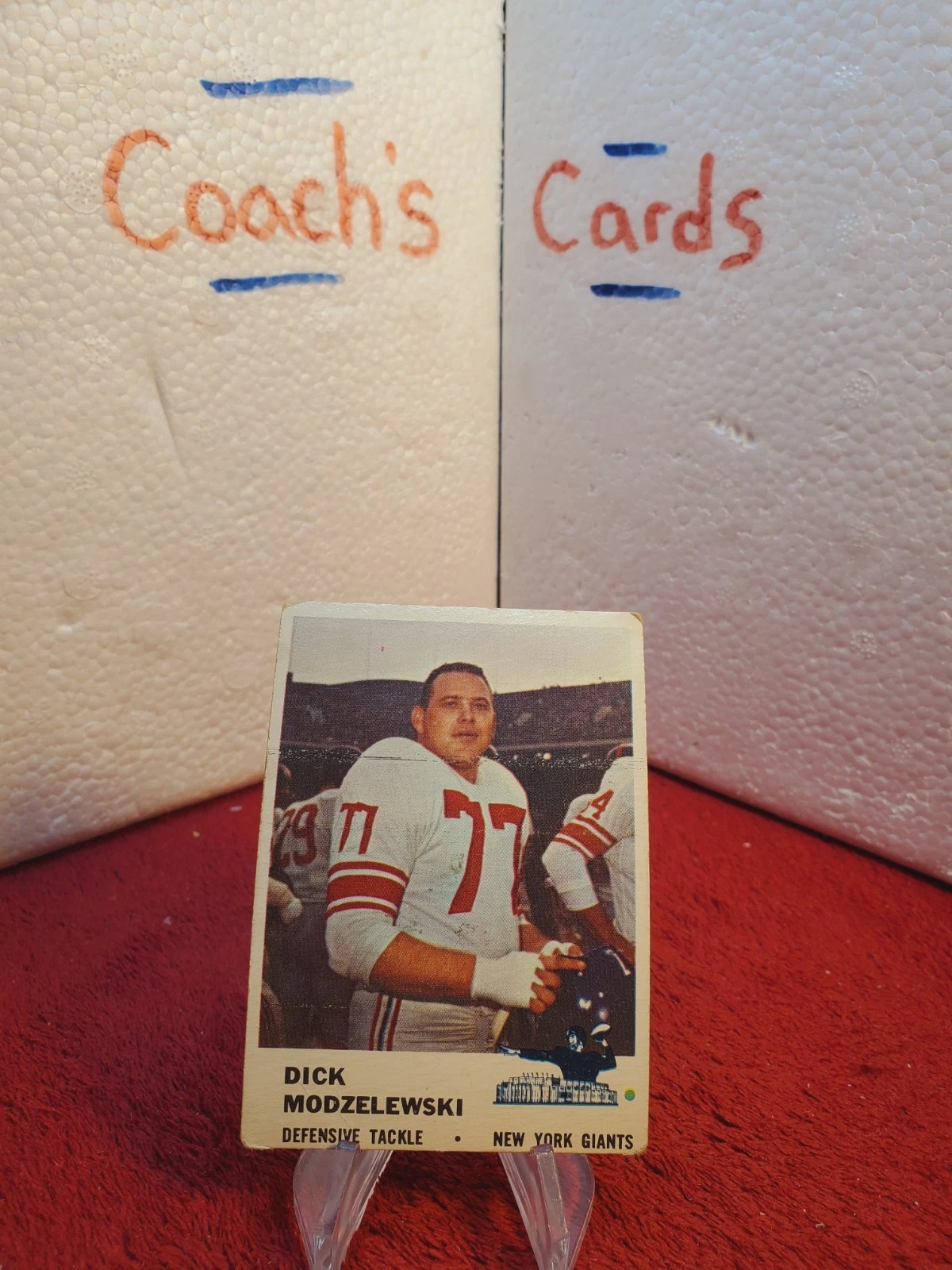 1961 Fleer NFL Dick Modzelewski #76 New York Giants