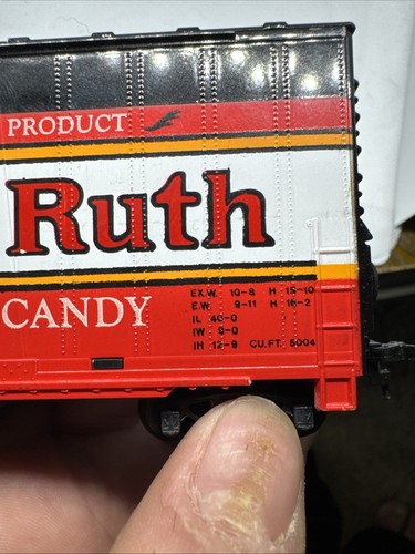 1975 TYCO HO SCALE BABY RUTH CANDY BAR BOX TRAIN CAR WITH CHUG-CHUG SOUND - Picture 8 of 8