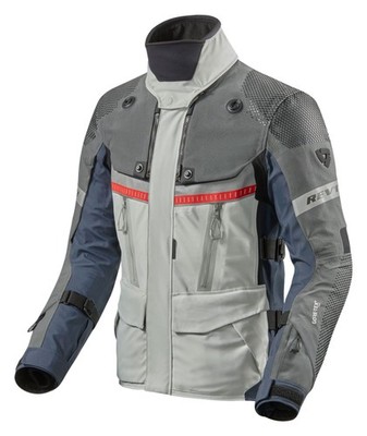 Rev'It Dominator 3 GTX Mens Gore-Tex Jacket Silver/Blue