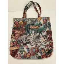 Fox Valley Traders Boho Cat Tapestry Tote Bag Multicolor Women's