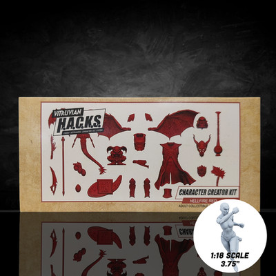 1:18 Scale Hellfire Red Demon Customizer Kit (Armor, Wings & Weapons Pack for