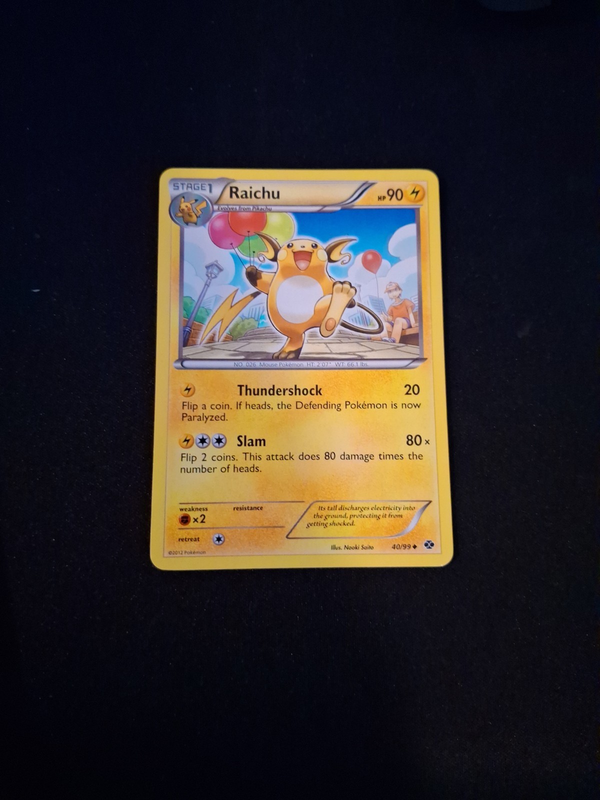 Raichu 40/99 Next Destinies Regular