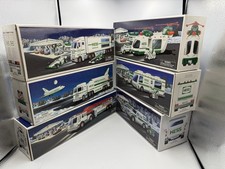 Lot of 6 Hess gas station toy trucks-1998,1999,2000,2001,2003,2004 NIP