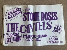 *RARE ORIGINAL* THE STONE ROSES Paste Up Concert Poster STRATFORD UK 1989