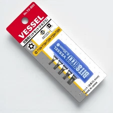 VESSEL TD-BS3 Replacement Bit Set Torx 5-Piece With Belt Holder – Screwdriver