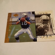 PEYTON MANNING 1998 Upper Deck RC SUPER POWERS card #S16 Indianapolis Colts 