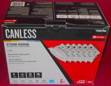 Utilitech Canless 4.3" LED Recessed Lights Lumens Dimmable 6ct #1500766 NEW CTN