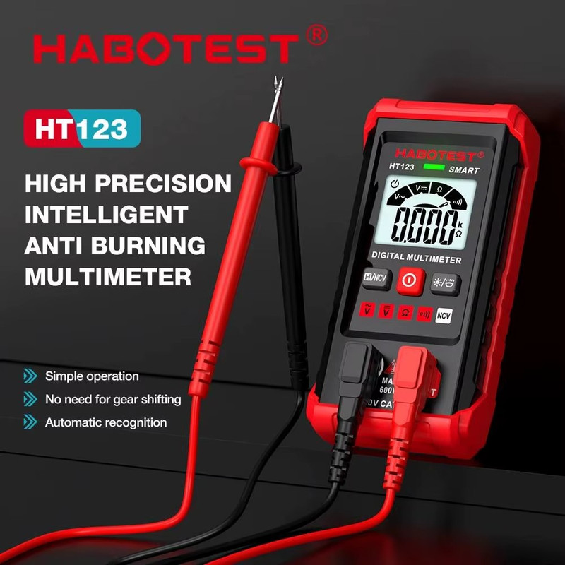 UK Professional Digital Multimeter Voltmeter Ohmmeter Ammeter Multi Tester Meter