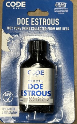 Code Blue Doe Estrous - NEW IN PACKAGE - 100% Pure From One Deer DPP 