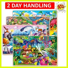 Wooden Puzzles for Kids Ages 4-6   4 x 60 Piece Kids Puzzles Ages 4-8-0 Olds...