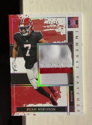 2025 Impeccable Bijan Robinson Immense Patch /25 Falcons SP #IPH-BRN