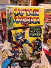 🔥CAPTAIN AMERICA # 123 Marvel Comics 1970 Suprema 1st App Key🔥