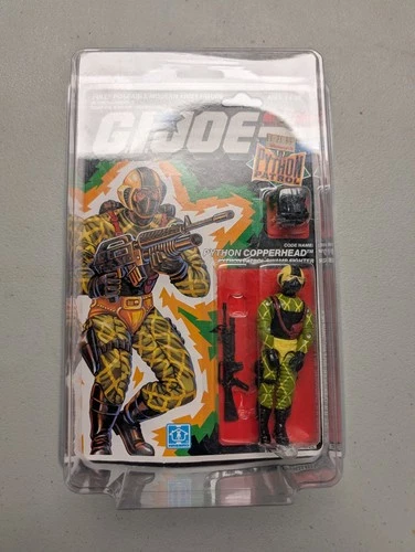 G.I. Joe 1989 Python Copperhead Moc New On Card Fully Sealed Excellent