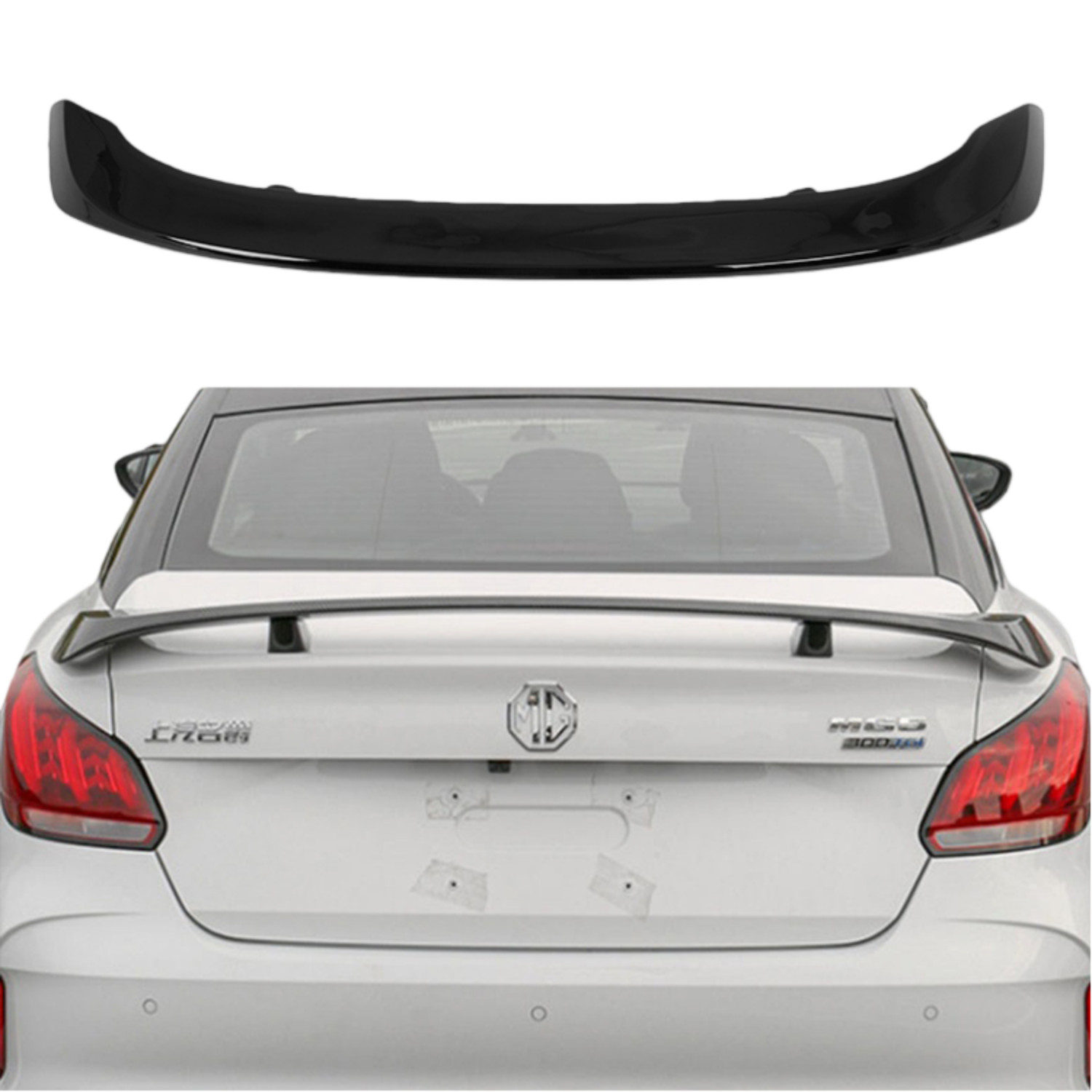 Gloss Black Rear Trunk Spoiler Lip Roof Tail Wing For Audi R8 2008-2023