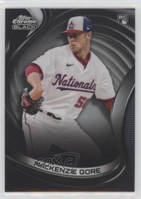 2022 Topps Chrome Black Refractor 186/199 Mackenzie Gore #90 Rookie RC 09an
