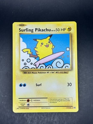 Surfing Pikachu 111/108 Secret Rare Evolutions Pokemon no Holo Near Mint EN