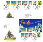 2 x GB RM FDCs: 2012 Christmas - Set & Sheet + Bureau Cancels