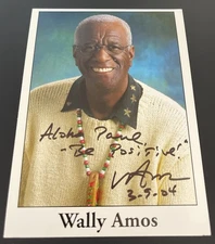 Wally Amos: Hand Signed Celebrity Photograph 5 x 7 Inches / KSK