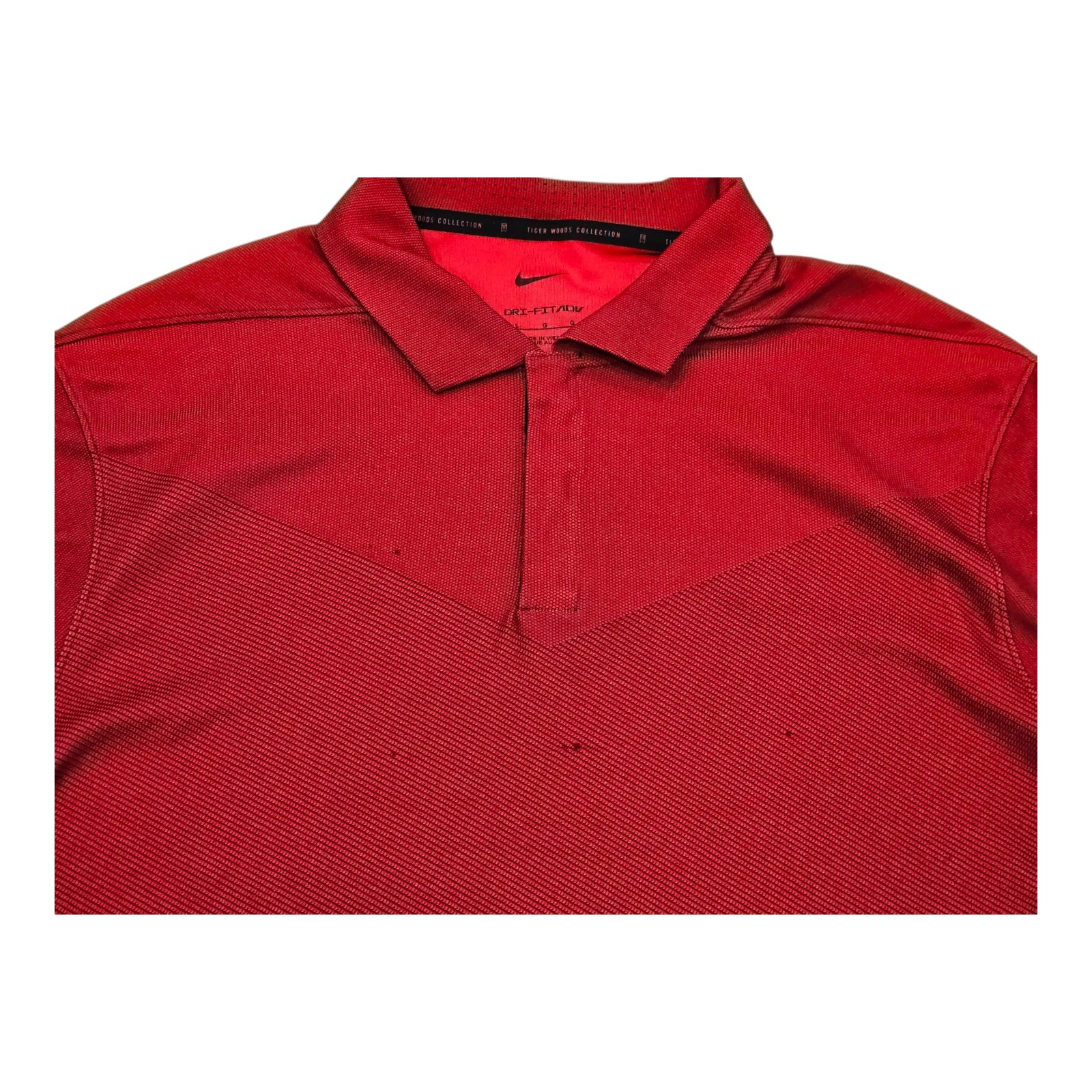 Men's Nike Dri-FIT ADV Tiger Woods Golf Polo Shirt Red Size Large DA2995-687 thumbnail 3