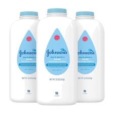 Nourishing Baby Powder with Aloe  Vitamin E - 22 oz, Hypoallergenic, Pack of 3