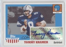 2005 Topps All American Retired Edition Auto Tommy Kramer #A-TK Auto