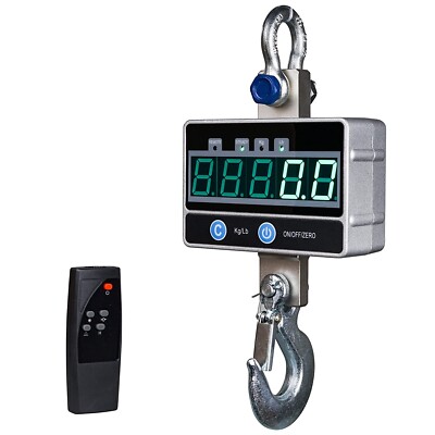 2000KG / 4400LBS 2Ton Digital Crane Scale with Remote, Electronic Hanging Scale