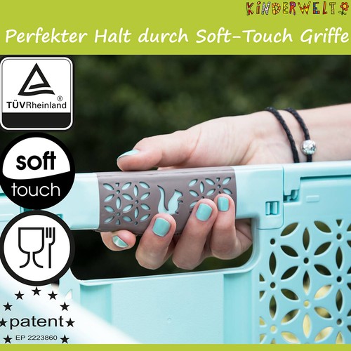 2x Profi - Klappbox 45L bis 50 kg anthrazit / rot Faltbox Box Kiste - Bild 7 von 8