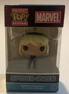 spider gwen funko pop keychain