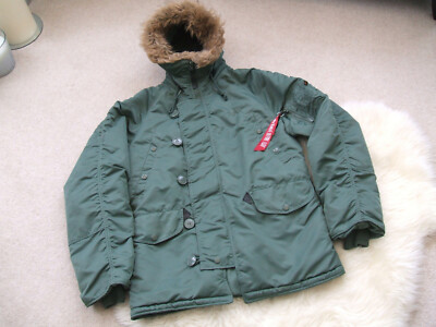 Alpha Industries  N-3B  Extreme Cold Weather Snorkel Parka  Size X-Small  VGC
