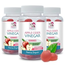 Chewy Joy - VINAGRE DE SIDRA DE MANZANA - Explosión de manzana 3 botellas 180 gomitas