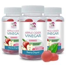 Apple fun - APPLE CIDER VINEGAR - Gummy freshness 3 Bottles 180 Gummies