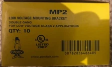 Caddy MP-2 Low Voltage 2 Gang Mounting Plate/ ERICO/ NEW BOX OF 10