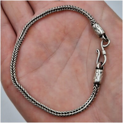 Bracelet oriental ancien XIX siècle En argent massif 7 cm - Catawiki