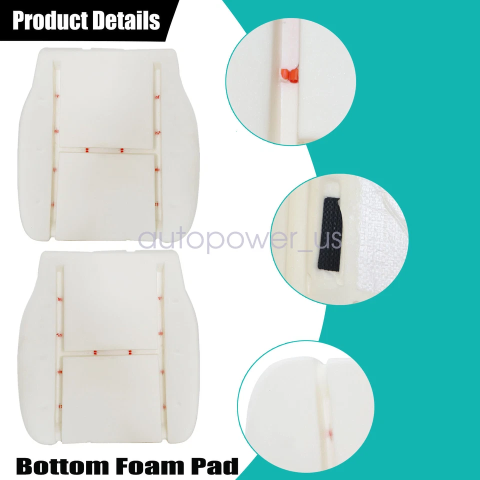 Front Replacement Bottom Seat Foam Cushion For 07-14 GMC Sierra 1500 2500 3500HD - Imagem 3 de 4