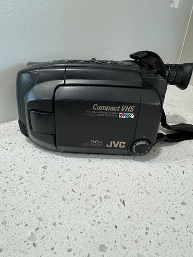 JVC GR-AXM25U Compact VHS VHSC Camcorder VCR Video Transfer Tested Working - Picture 5 of 14