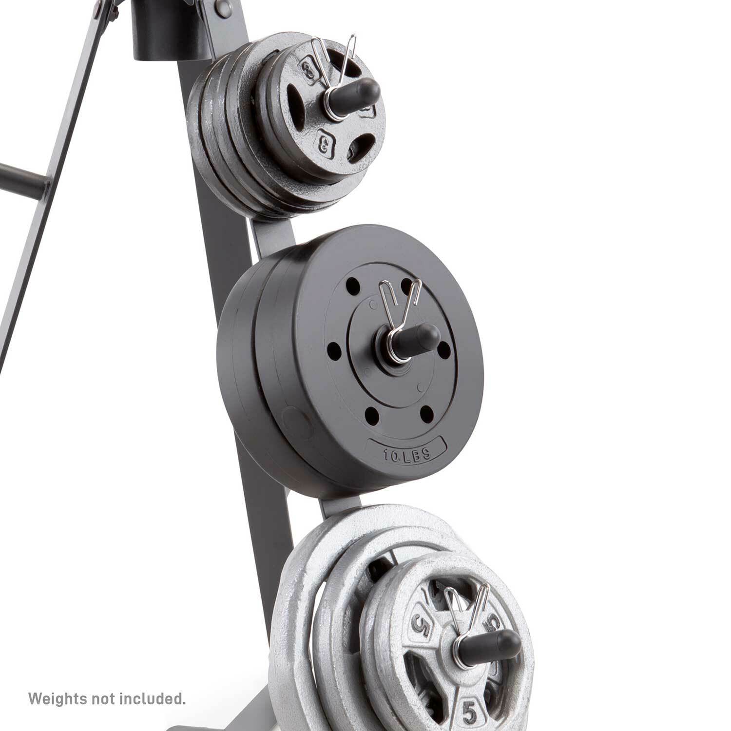 Standard Weight Plate Tree | Marcy PT-36 Rack Stand for Workout Weights Home Gym
