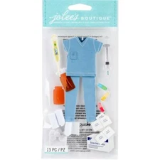 EK SUCCESS - JOLEE'S BOUTIQUE LE GRANDE DIMENSIONAL STICKER - NURSE - 