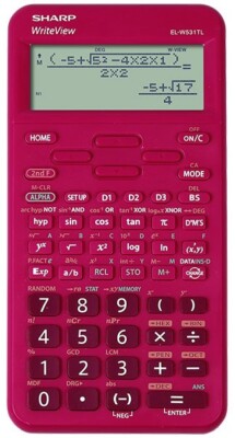 Sharp EL-W531 TL RD -  Wissenschaftlicher Taschenrechner - Rot