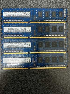 SK Hynix DDR3 16GB Kit (4x4GB) RAM Arbeitsspeicher  1600MHz HMT451U6AFR8C-PB